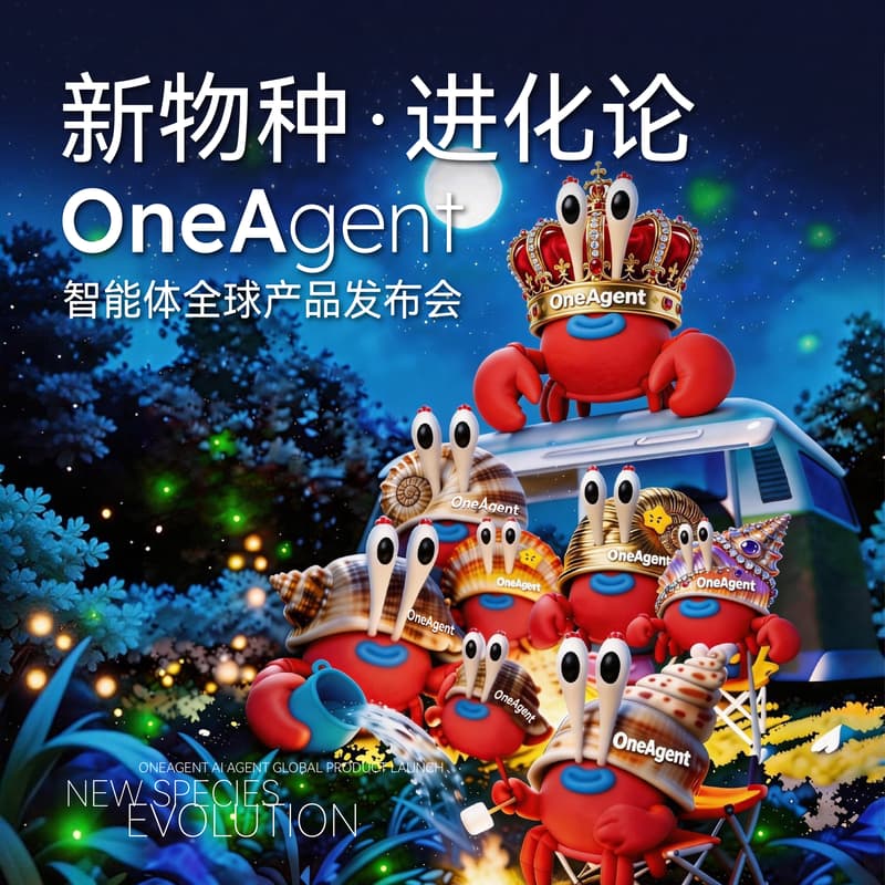 Cover Image for 《新物种·进化论——OneAgent 智能体全球产品发布会》