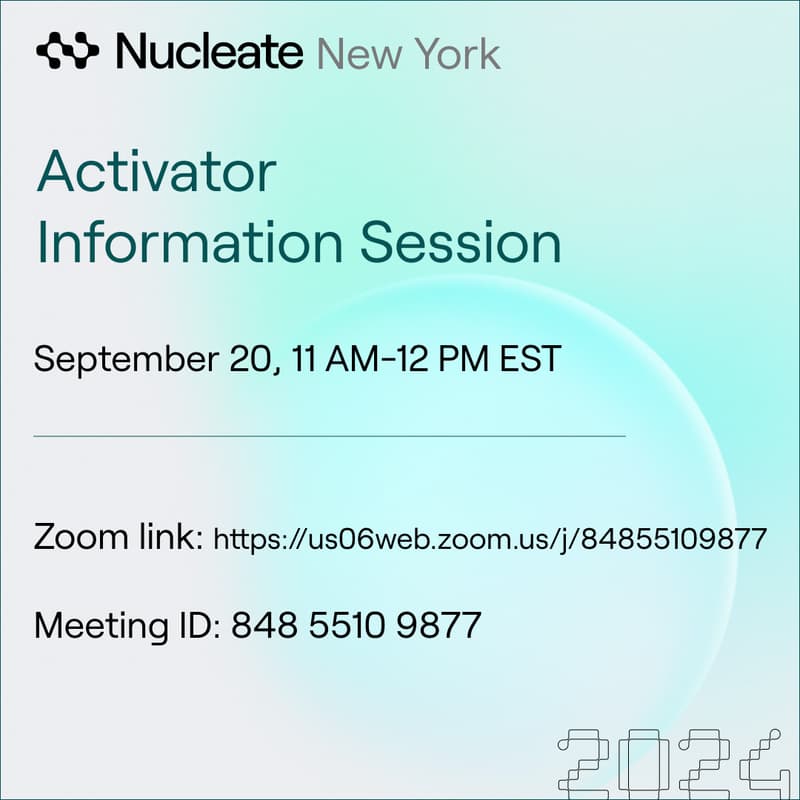Cover Image for Nucleate NY Activator Info Session - Virtual