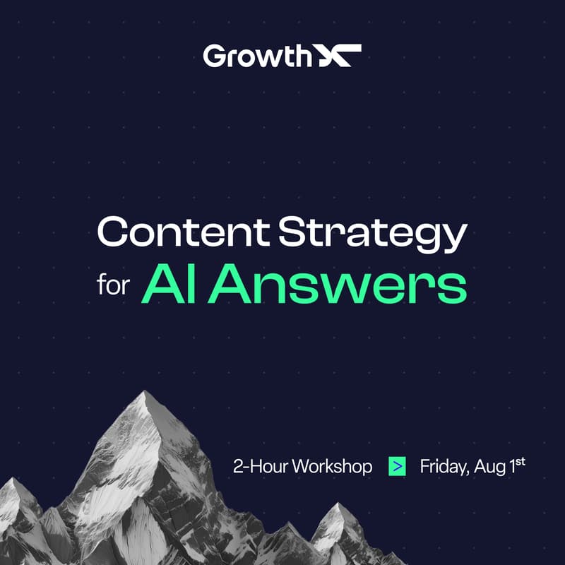 Cover Image for WORKSHOP: Content Strategy for AI Answers (GEO)