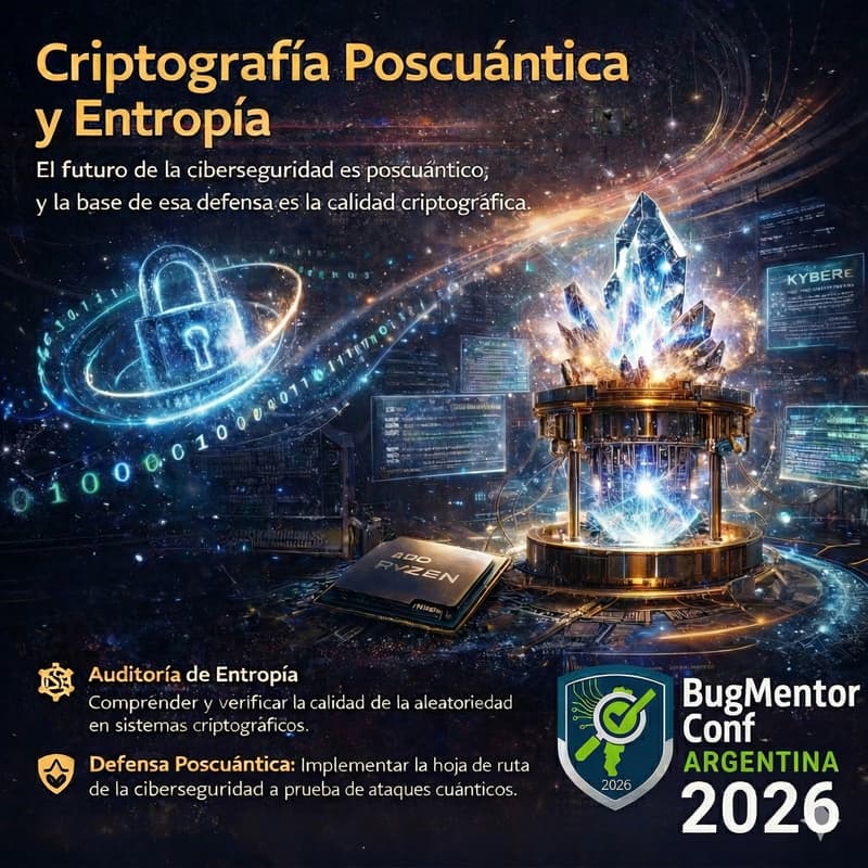 Cover Image for BugMentor Conf Argentina 2026: Criptografía Poscuántica y Entropía