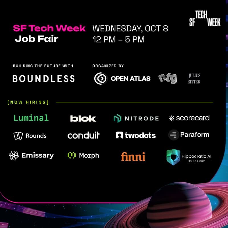 Cover Image for Startup Job Fair - #SFTechWeek