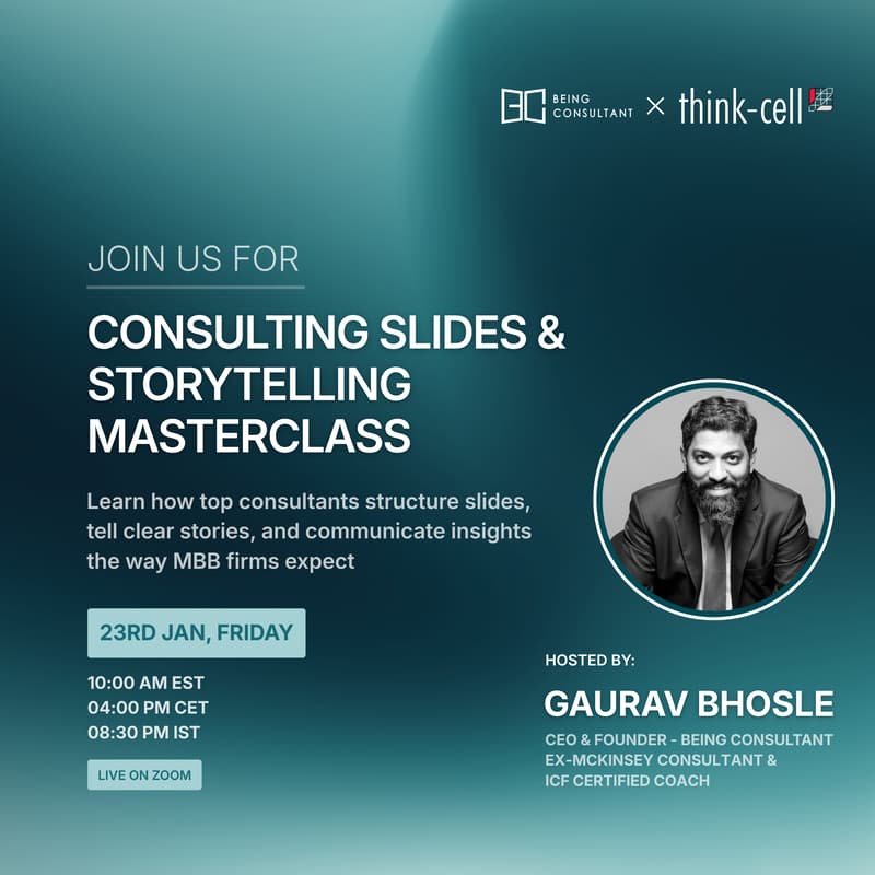 Cover Image for CONSULTING SLIDES & STORYTELLING MASTERCLASS