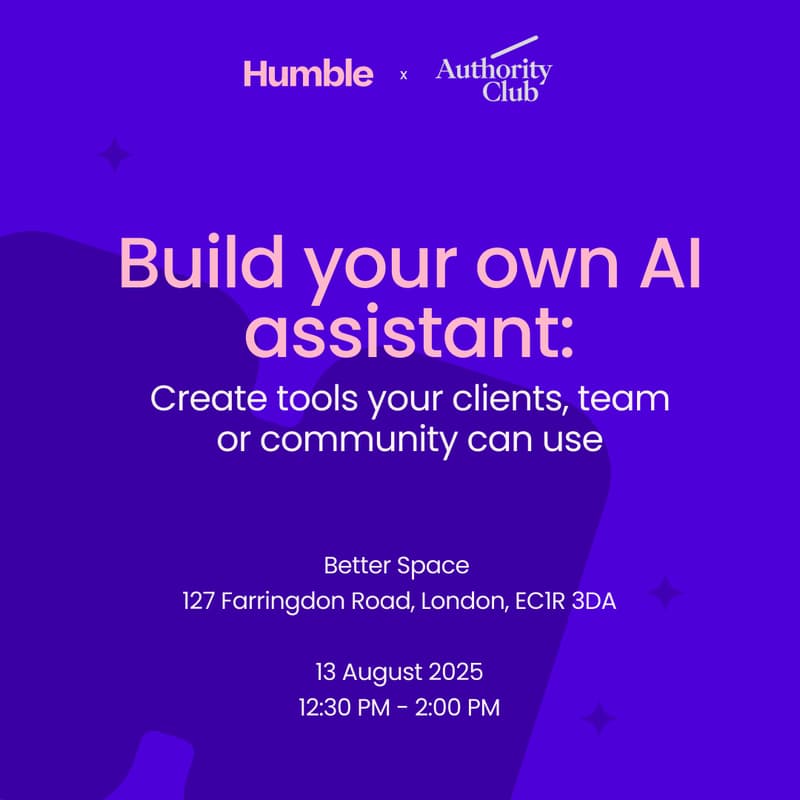 Cover Image for Build your own AI assistant: Create tools your clients, team or community can use