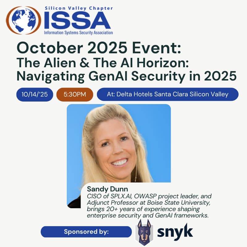 Cover Image for October 2025 Event: The Alien & The AI Horizon: Navigating GenAI Security in 2025