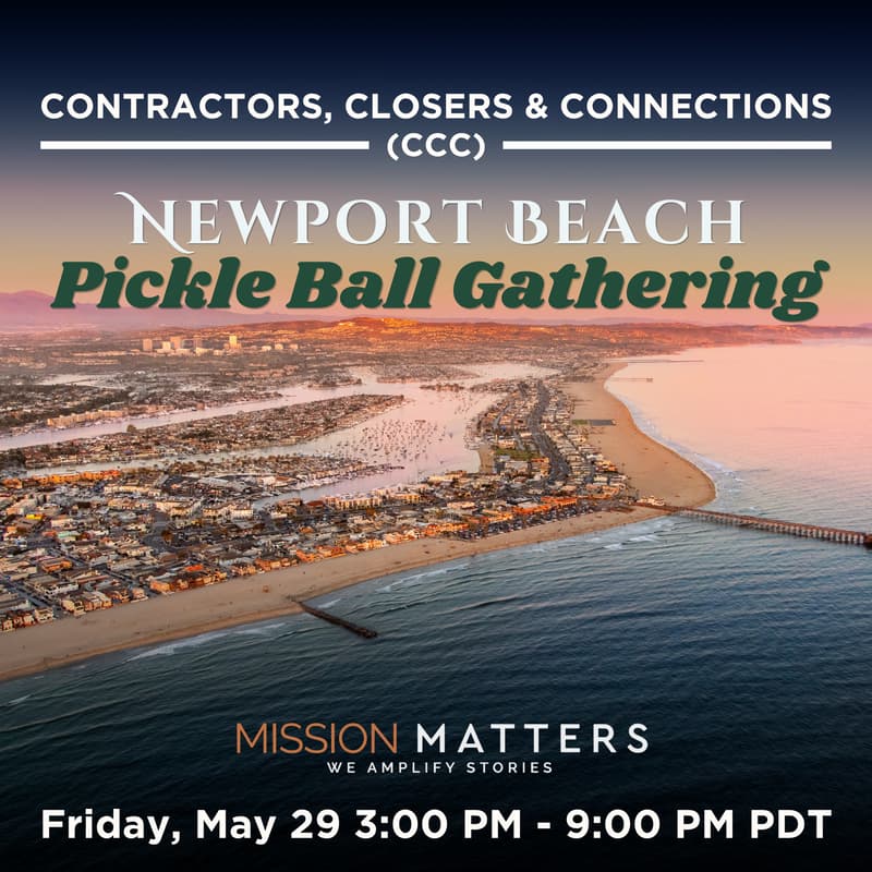 Cover Image for Contractor, Closers & Connections (CCC) Beverly Hills Pickle Ball Gathering