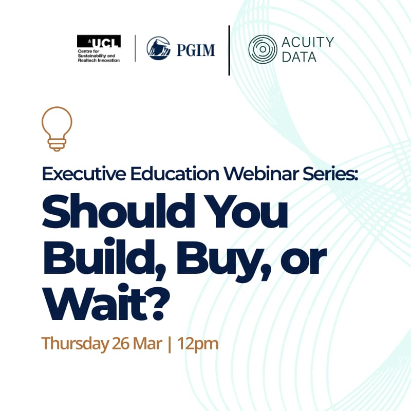 Cover Image for WEBINAR 2: Should You Build, Buy, or Wait?