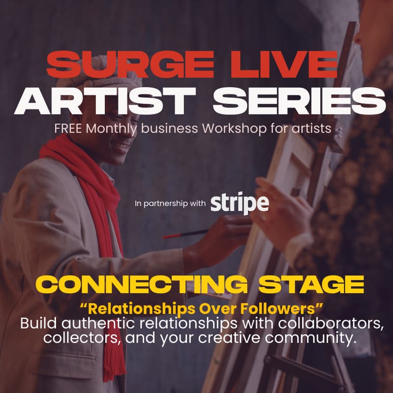 Cover Image for SURGE LIVE ARTIST SERIES - In Partnership with STRIPE - CONNECTING STAGE