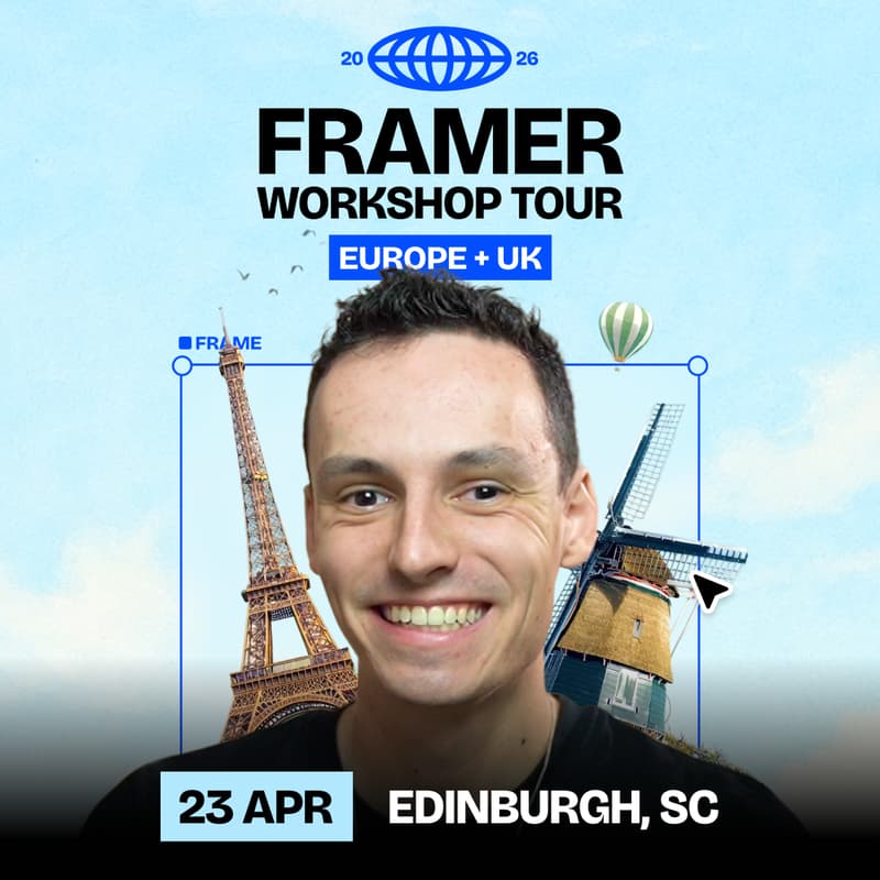 Cover Image for Framer Mastery Workshop in Edinburgh