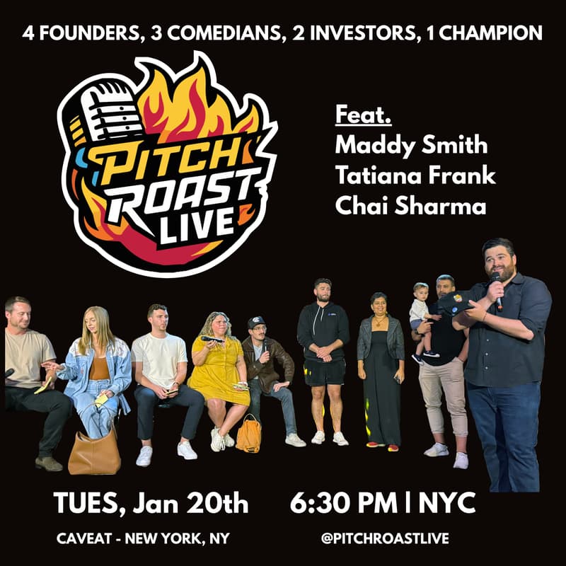 Cover Image for Pitch Roast Live 2026 Launch Show