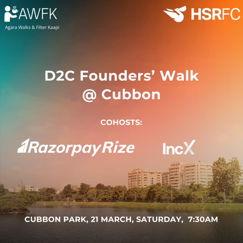 Cover Image for D2C Founders' Walk at Cubbon