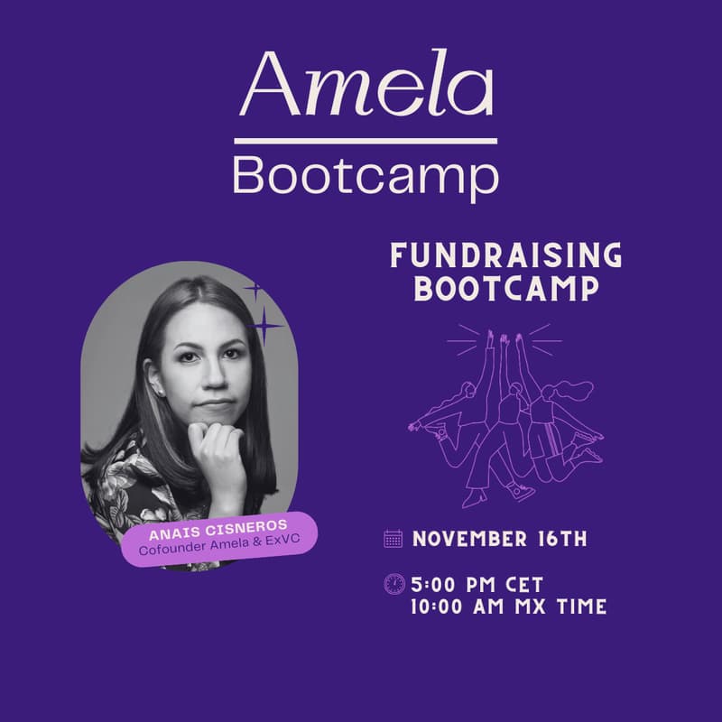 Amela: Fundraising Bootcamp 🥊 | Online · Zoom · Luma