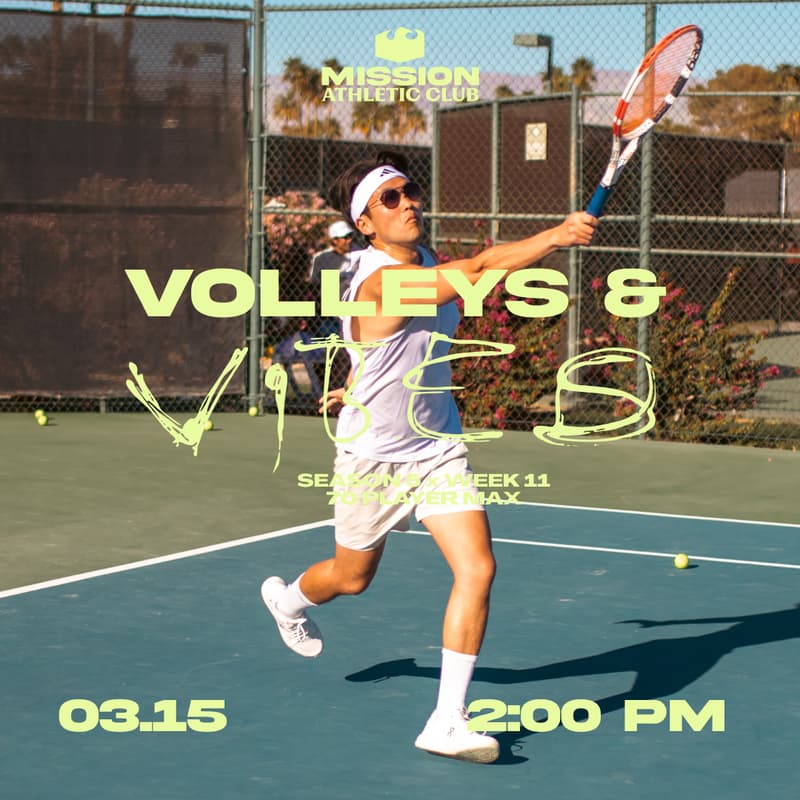 Cover Image for Sean Hosts Volleys & Vibes: Week 11