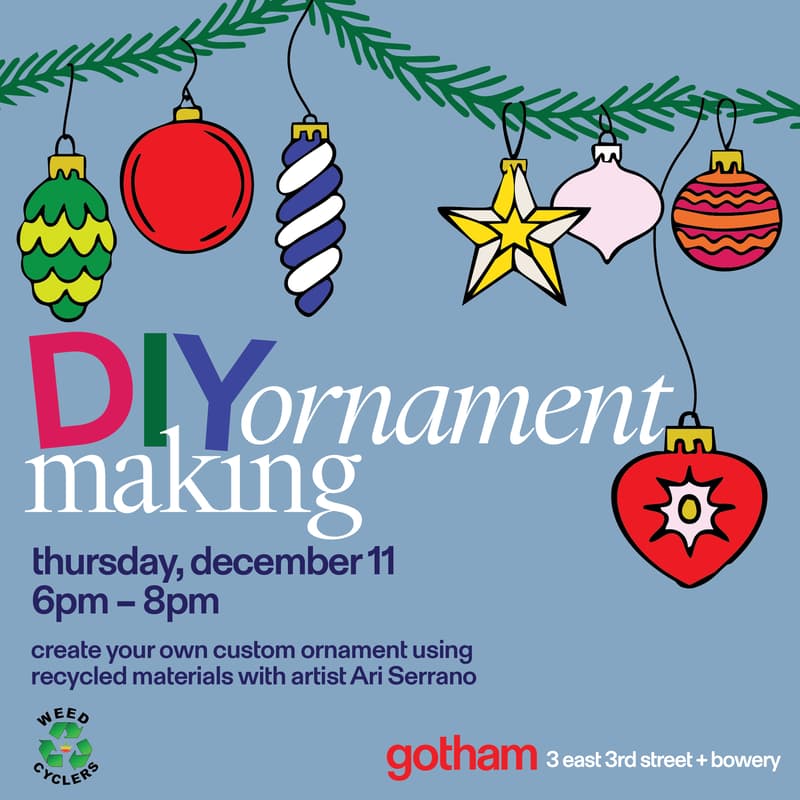 Cover Image for DIY Ornament Making at Gotham Bowery