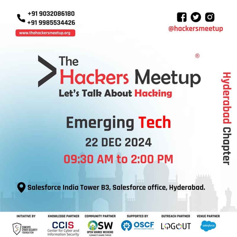 Cover Image for The Hackers Meetup Hyderabad