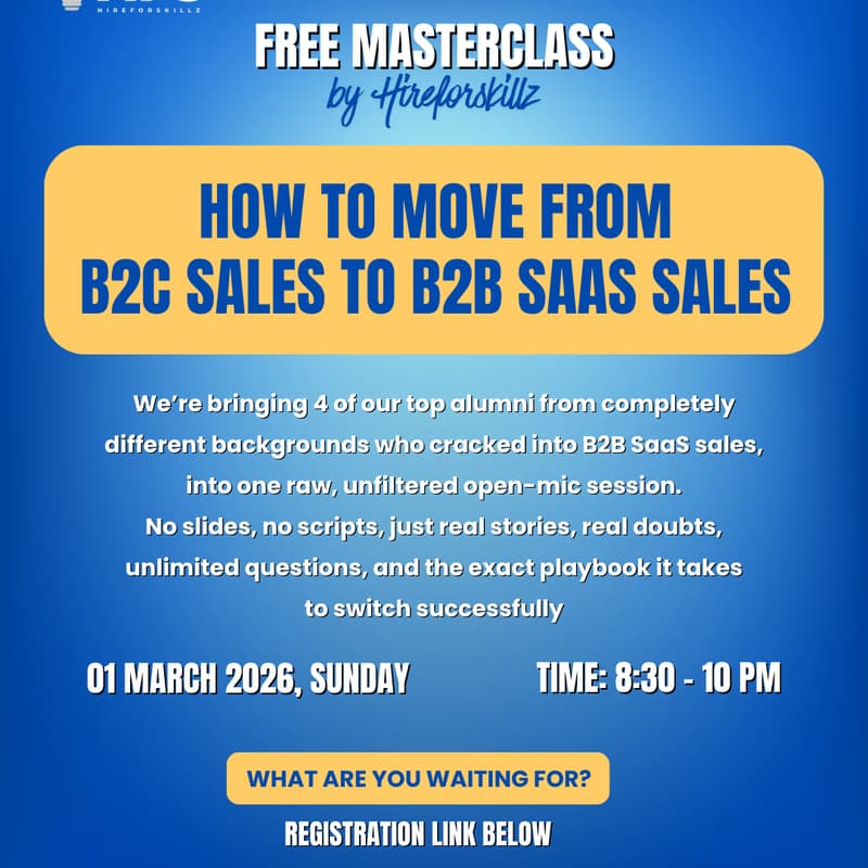 Cover Image for OPEN MIC FREE MASTERCLASS BY HIREFORSKILLZ