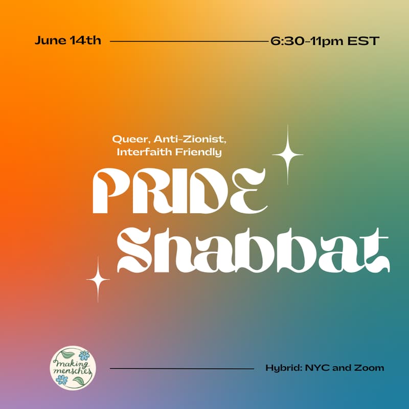 Cover Image for Making Mensches Pride Shabbat