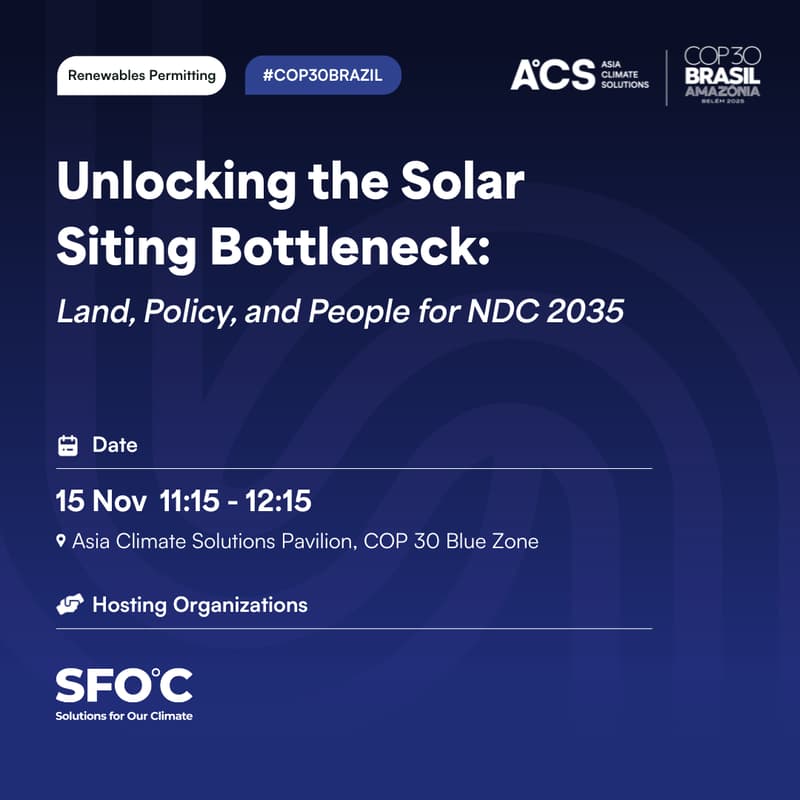 Cover Image for Unlocking the Solar Siting Bottleneck: Land, Policy, and People for NDC 2035