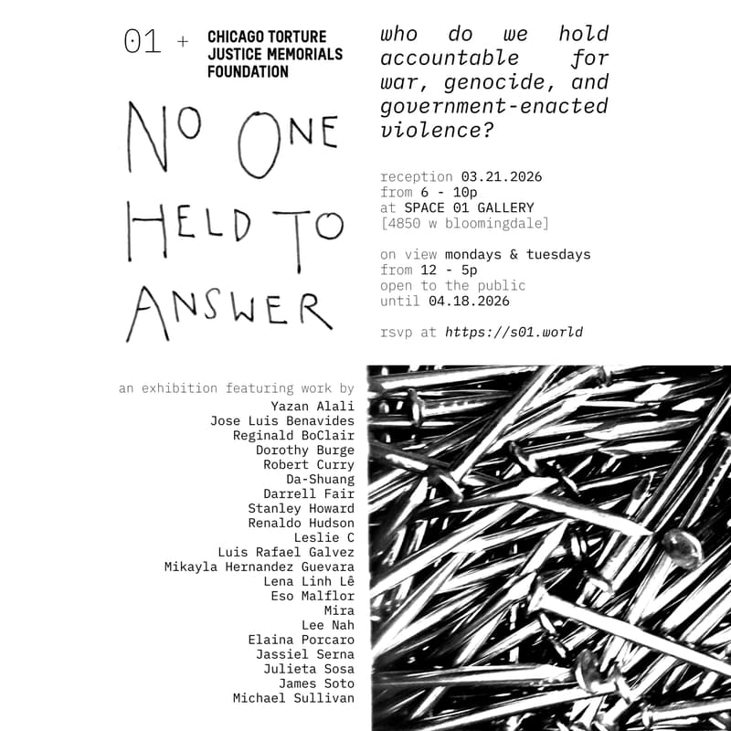 Cover Image for No One Held To Answer - Opening Reception