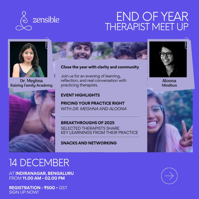 Cover Image for Zensible: End of Year Therapist Meet-Up