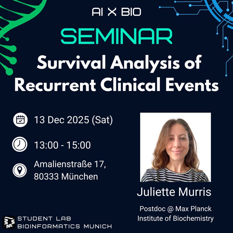 Cover Image for AI x Bio Seminar : Survival Analysis of Recurrent Clinical Events