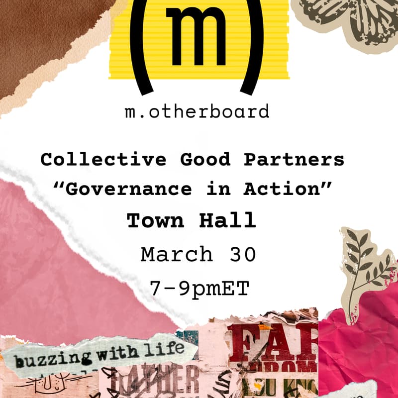 Cover Image for Collective Good Partners: "Governance in Action" Town Hall