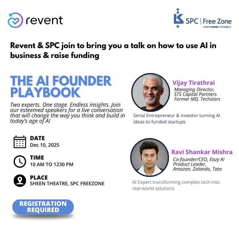 Cover Image for 📣 Revent and SPC Free Zone present: The Founder AI Playbook