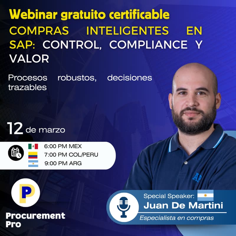 Cover Image for Compras Inteligentes en SAP: Control, Compliance y Valor