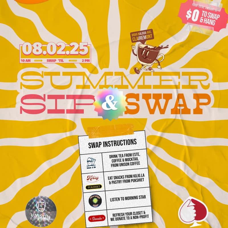 Cover Image for Summer Sip & Swap