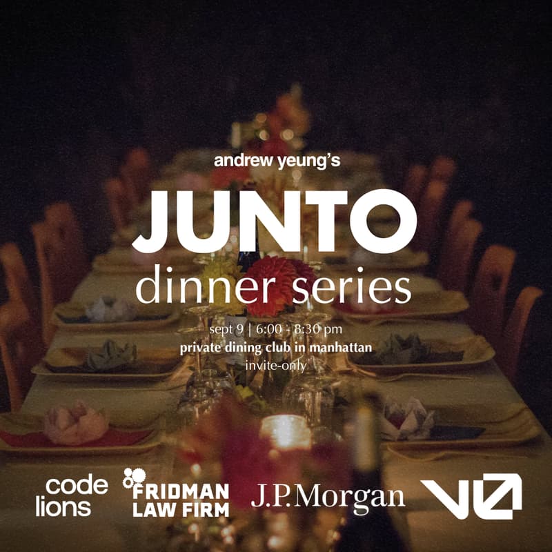 Cover Image for Junto Founder Dinner (Hosted by Andrew & Friends)
