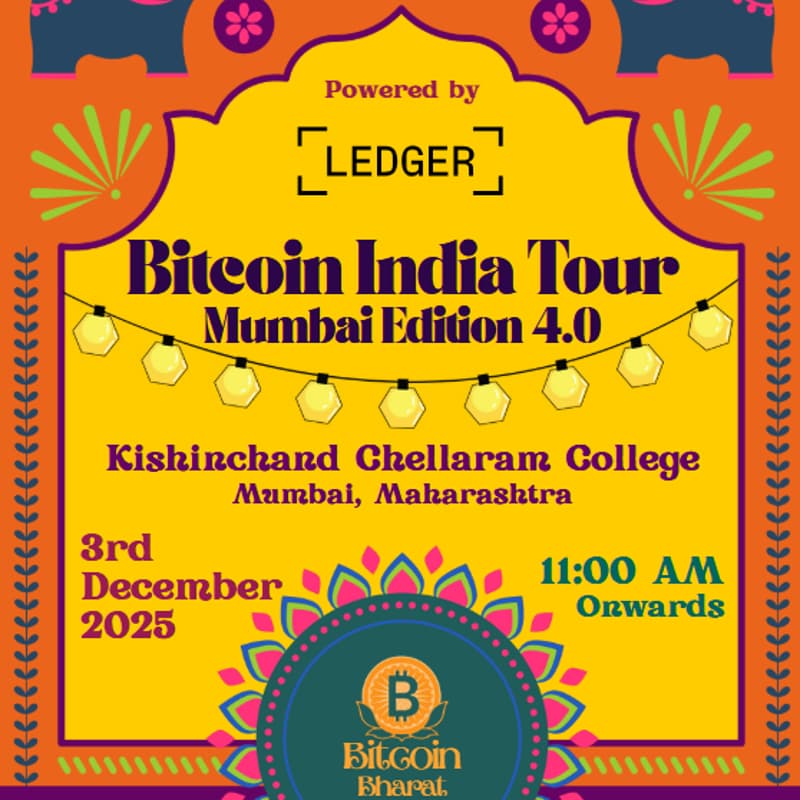 Cover Image for Bitcoin India Tour- Mumbai Edition 4.0