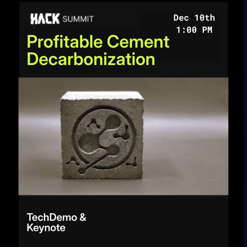 Cover Image for Profitable Cement Decarbonization.
