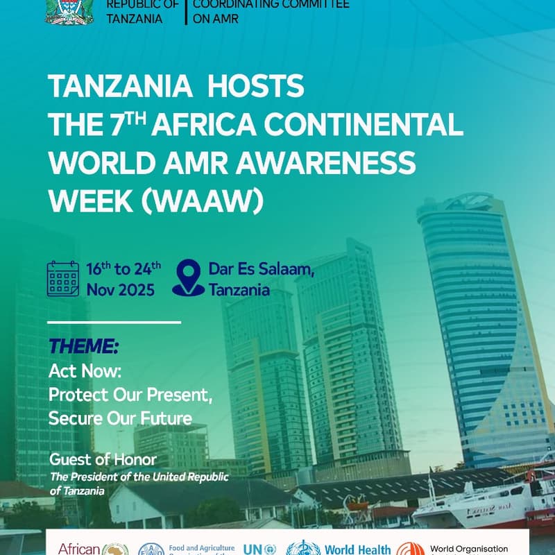 Cover Image for 7th Africa Continental World AMR Awareness Week (WAAW) - Hosted by Tanzania