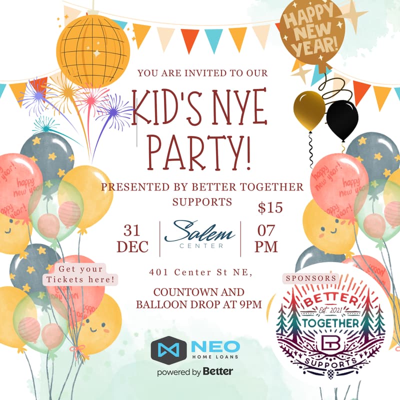 Cover Image for Salem Kid's NYE Party!