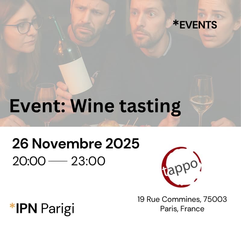 Cover Image for IPN Event - Wine Tasting - Parigi
