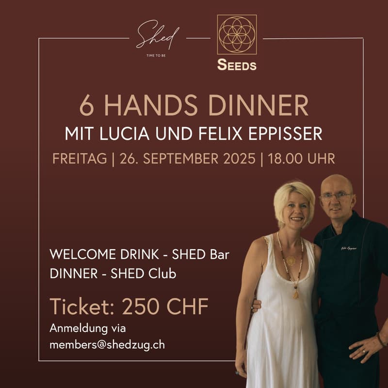 Cover Image for 6 HANDS DINNER - Mit Lucia und Felix Eppisser