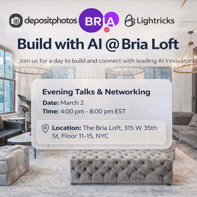 Cover Image for Generative Media Meetup @ Bria AI Loft