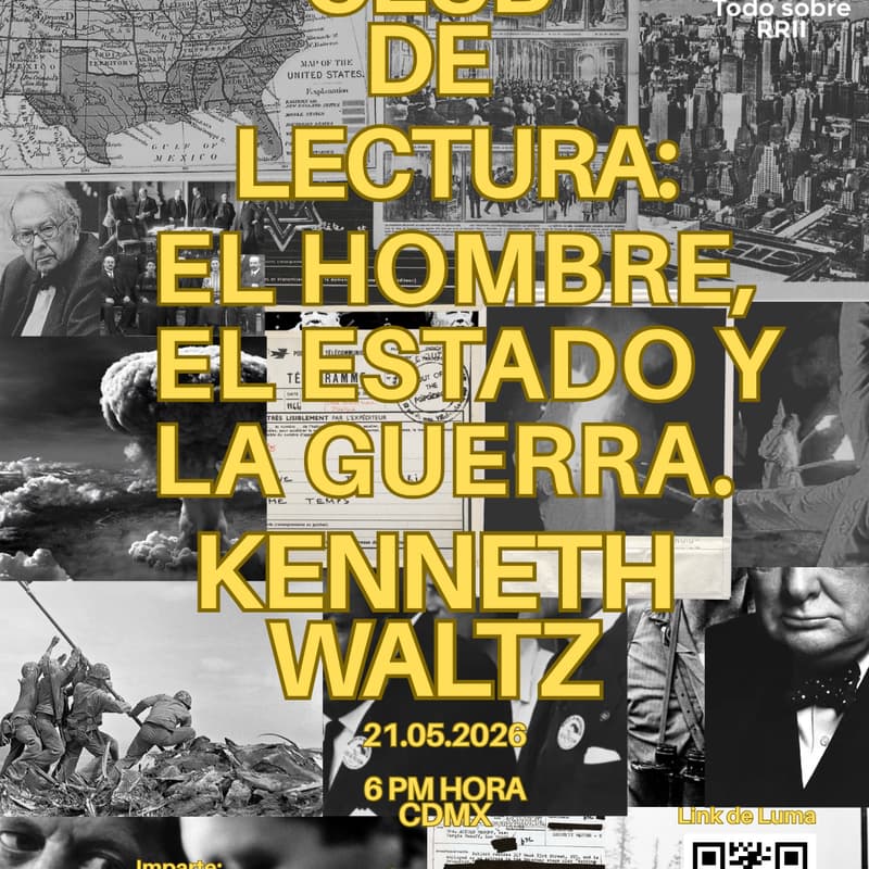 Foto de portada de Club de Lectura: El Hombre, El Estado y La Guerra