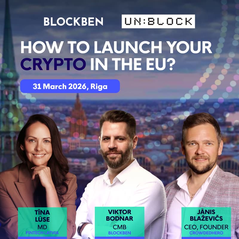 Cover Image for Official UN:BLOCK Pre-Event by BlockBen: How to Launch Your Crypto in the EU