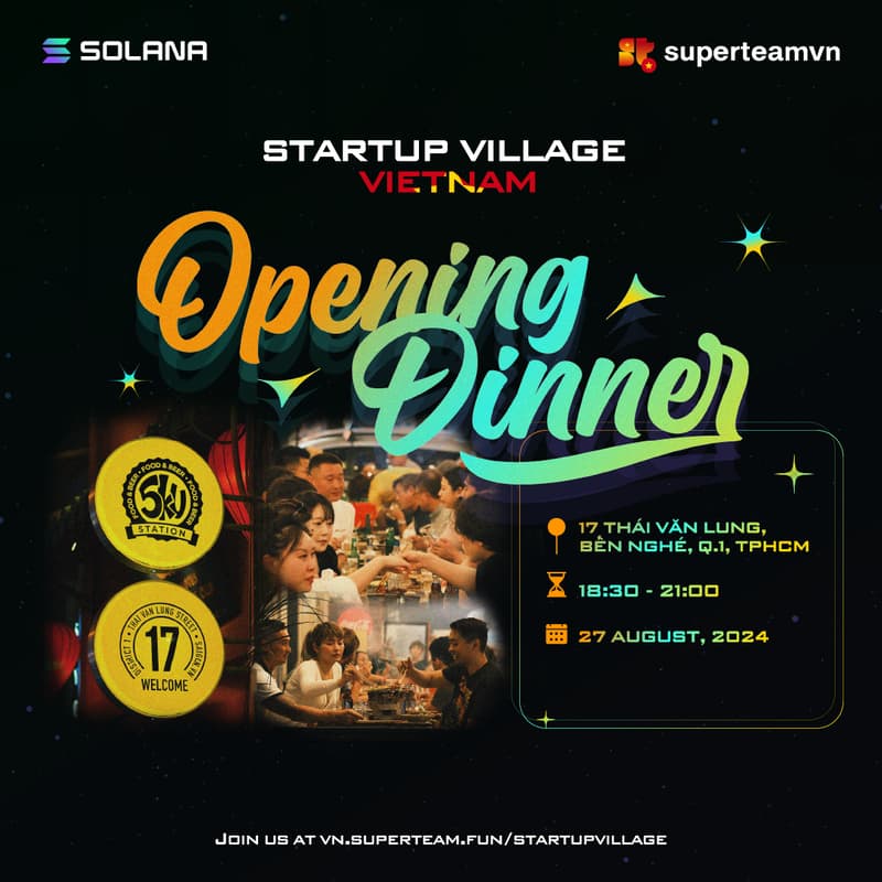 Cover Image for [Startup Village Vietnam Day 1] Opening Dinner