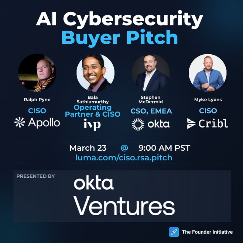 Cover Image for AI Cybersecurity Startup Pitch to CISOs