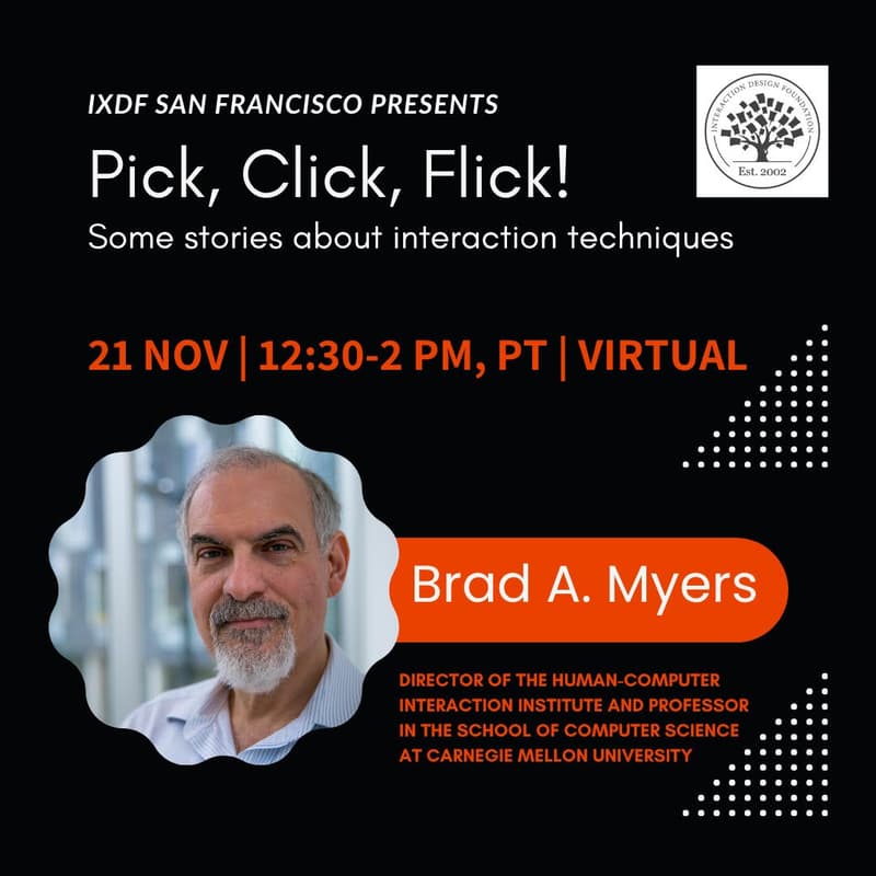 Cover Image for Pick, Click, Flick! — A Fireside Chat with Brad Myers (CMU HCI Director)