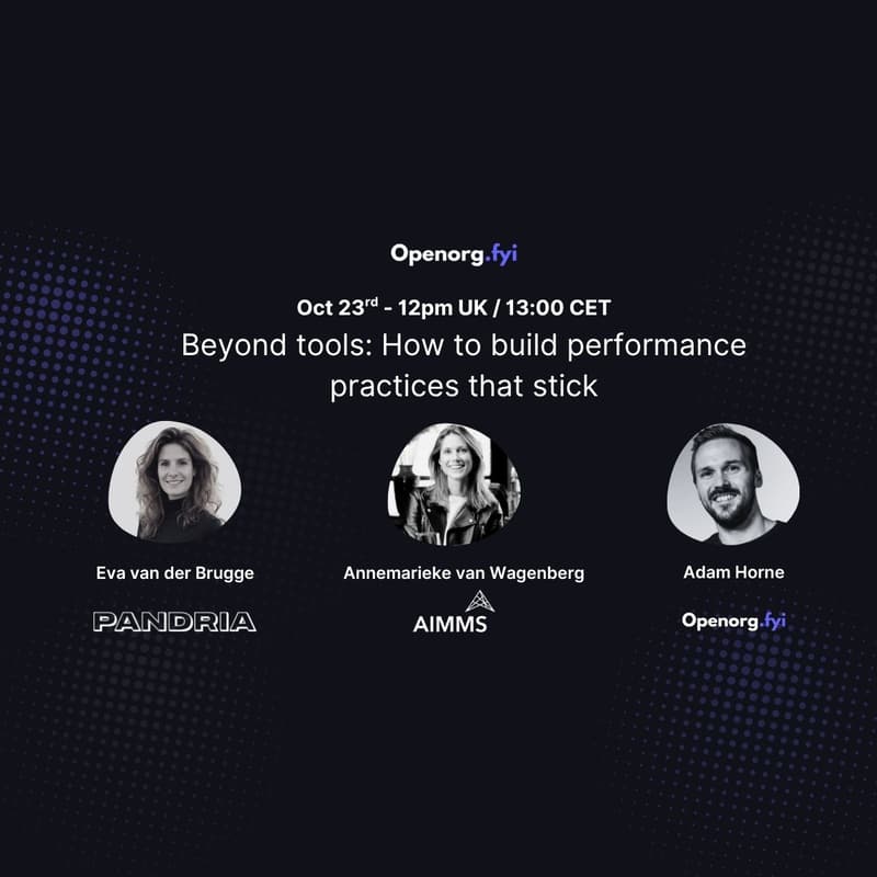 Cover Image for Beyond Tools: How to build performance practices that stick