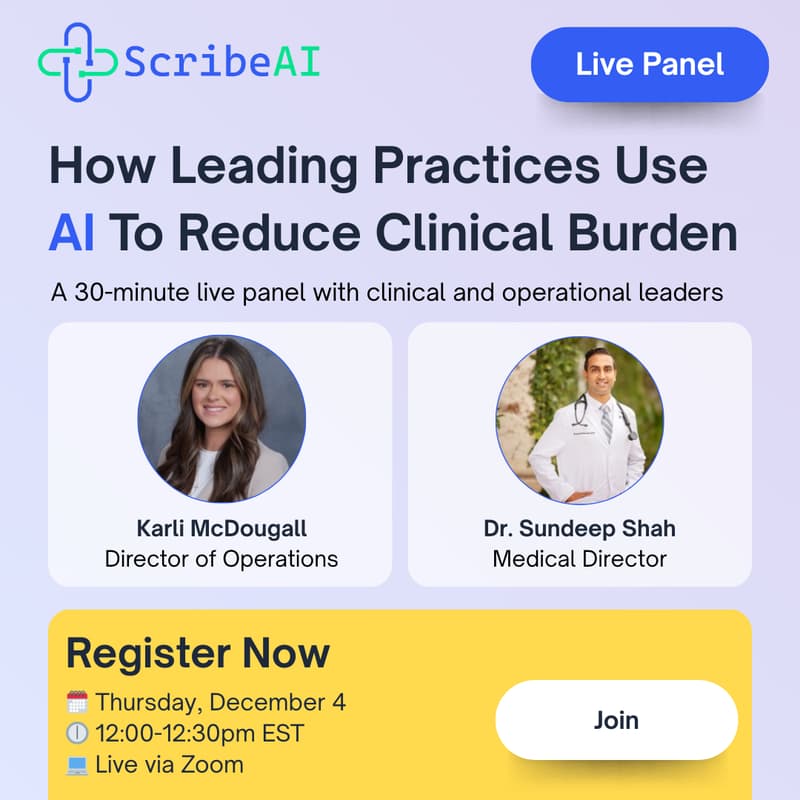 Cover Image for How Leading Practicse Use AI To Reduce Clinical Burden