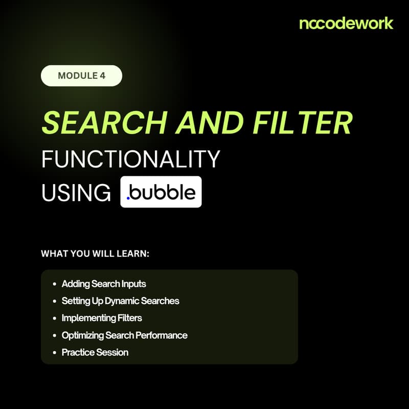 Cover Image for Module 4: Search and Filter Functionality