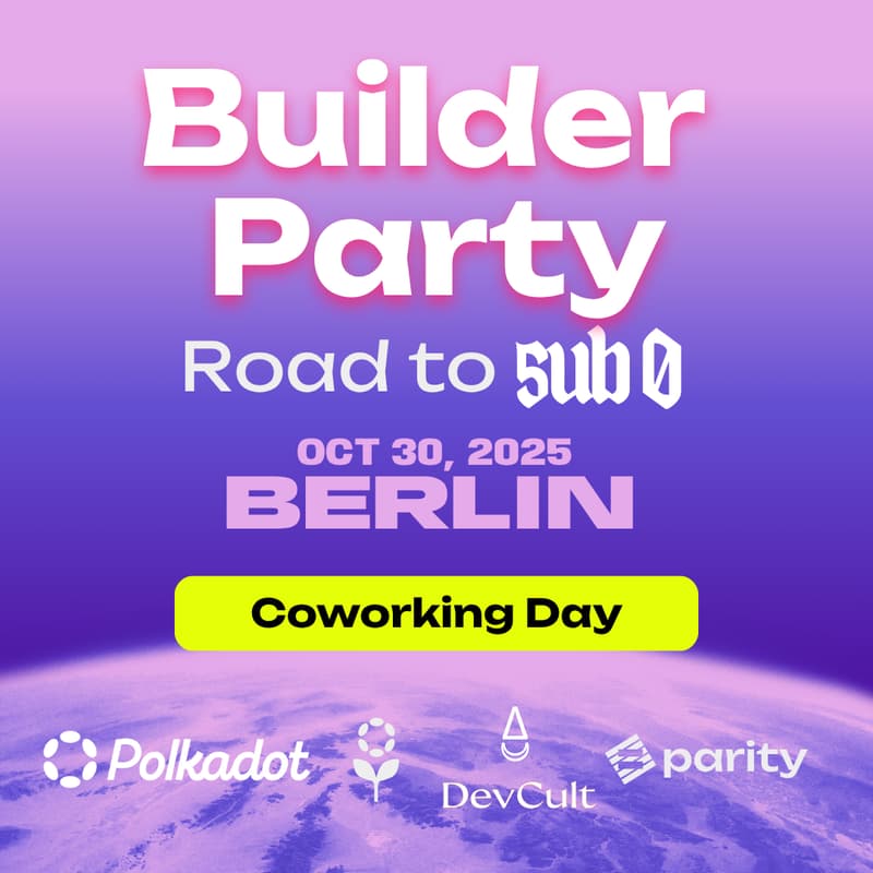 Cover Image for Coworking Day: Road to Sub0: Builder Party Berlin