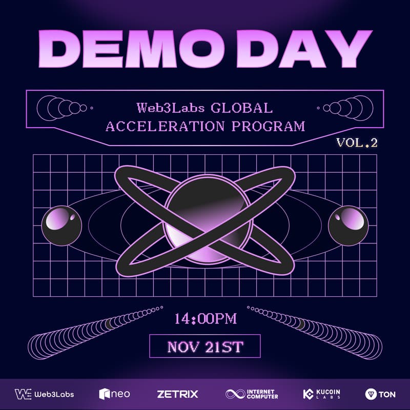 Cover Image for Web3Labs GLOBAL ACCELERATION PROGRAM：DEMO DAY VOL.2