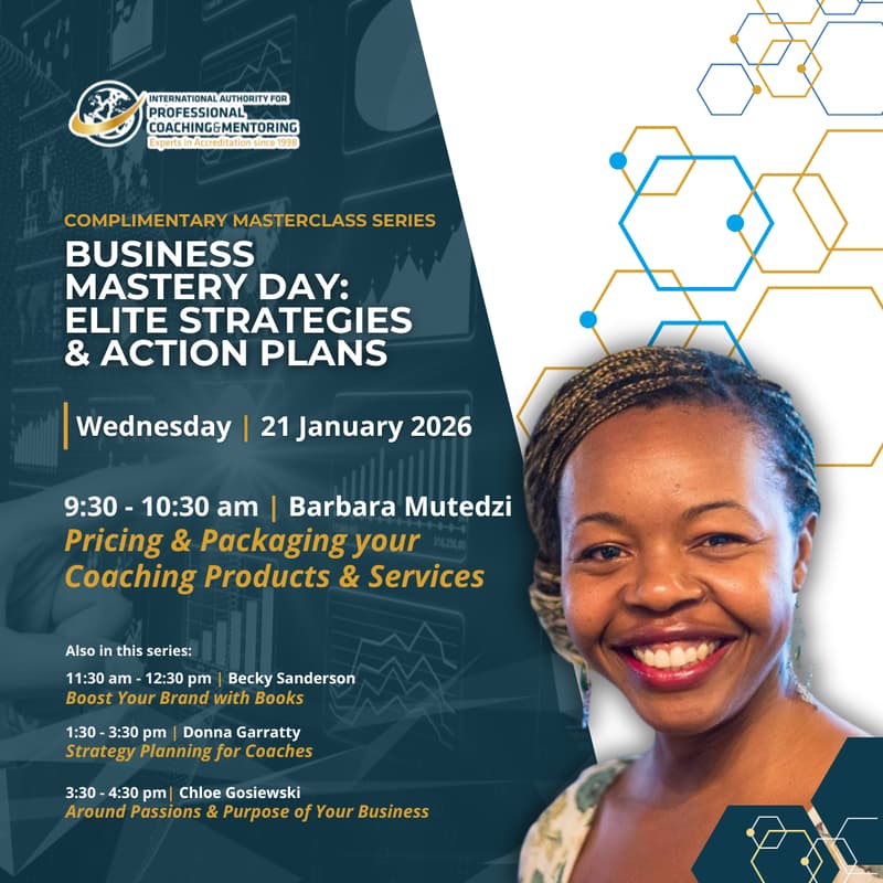 Cover Image for Pricing & Packaging your Coaching Products & Services with Barbara Mutedzi