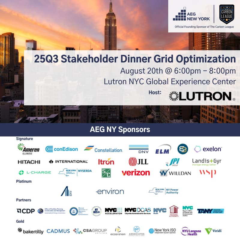 Cover Image for AEG New York 25Q3 Stakeholder Dinner