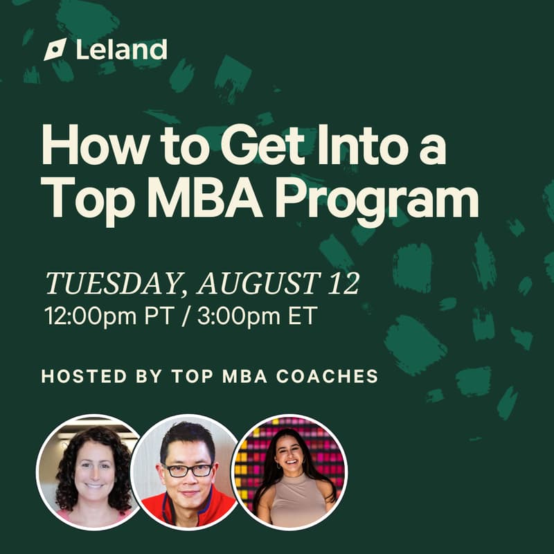 Cover Image for How to Get Into a Top MBA Program Panel