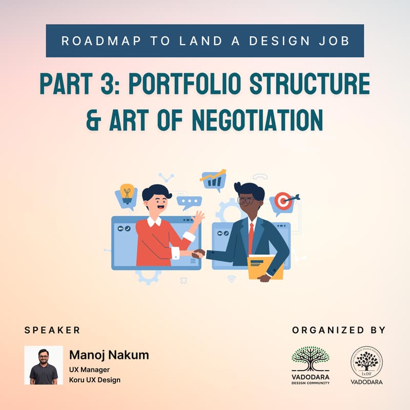 Cover Image for Roadmap To Land A Design Job - Part 3: Portfolio Structure & Art of Negotiation